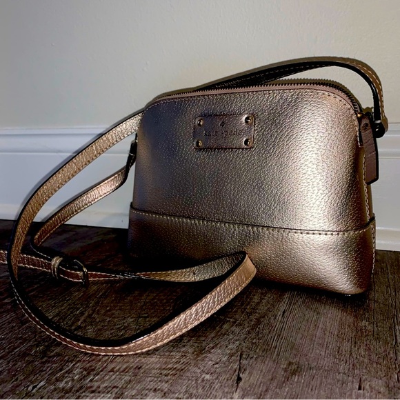 Kate Spade Rose Gold Metallic Crossbody Bag | Pre-Owned - Picture 1 of 4